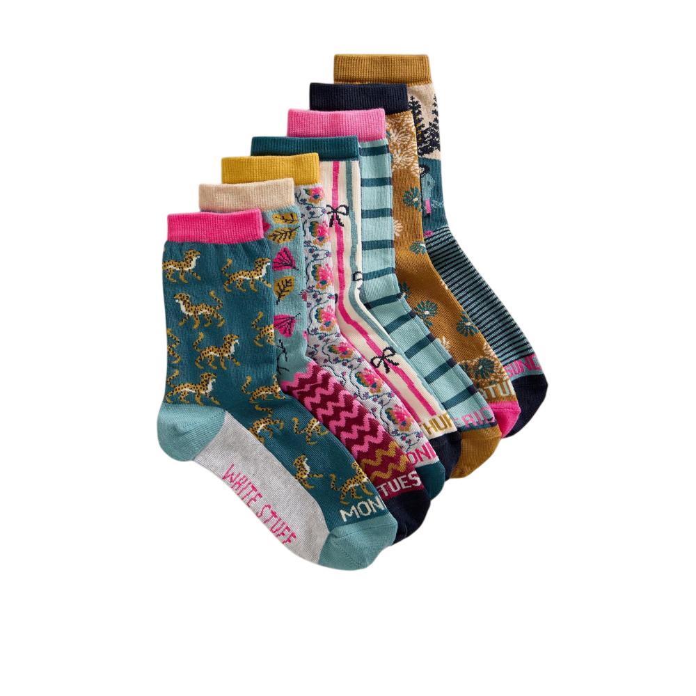 White Stuff 7 Pack Dao Of The Week Socks